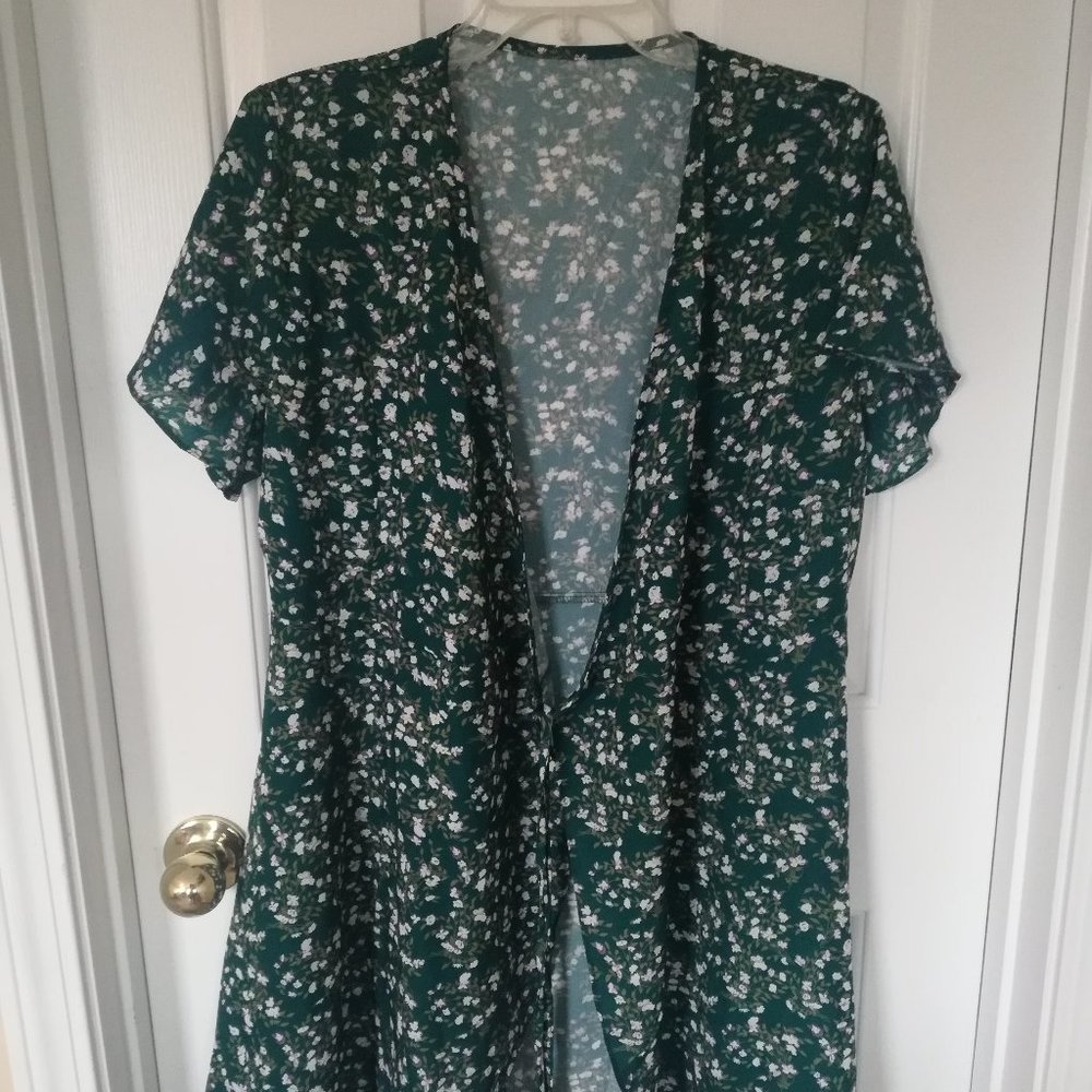 Green Tie Up Coverup/Cardigan